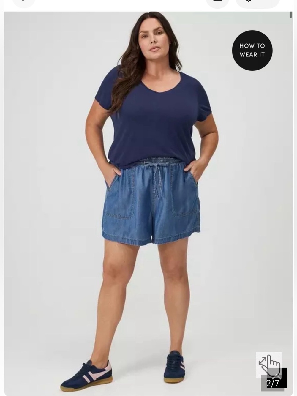 Torrid NWT Denim Drawstring Shorts